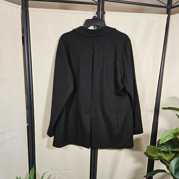 NWT Michael Kors Black One Button Blazer Size 1X - Picture 2 of 10